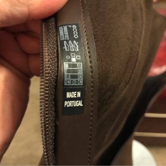 Ecco Women's Brown/Black Sartorelle 25 Tall Buckle Knee High Boot - Picture 13 of 16